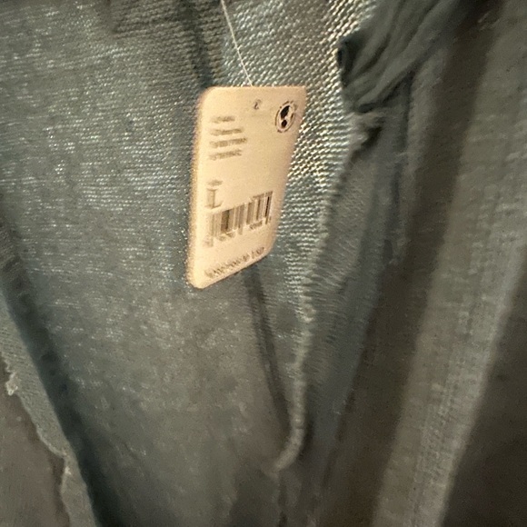 Free People Blue V-Neck Top - Picture 5 of 6